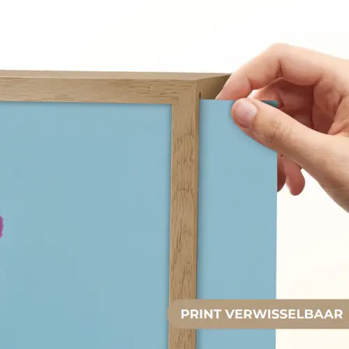 Bolletjes - Schepijs - Hoorntje - Blauw Light Box met batterij (Wandlamp) middel -USP_websiteprintNL