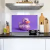 Disco - Eend - Paars Inductie beschemer met haakjes klein -sfeer2