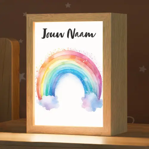 Regenboog - Kinderen - Meisje Light Box met kabel (Kinderlampje) klein -zzz_3d_website