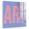 Art - Roze - Blauw plexiglas 5mm klein -zzzproduct_nieuw