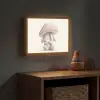 Paddenstoel - Konijn - Roze Light Box met batterij (Wandlamp kind) middel -sfeer5_kind