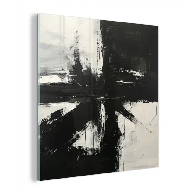 Modern - Zwart wit - Abstract - Kunst plexiglas 5mm klein -z3d