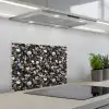 Kiezels - Mix - Aardetonen keuken achterwand spatscherm klein 900 -3d_schuin