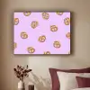 Pretzels - Eten - Paars Textielframe zwart klein -sfeer1