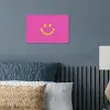 Smiley - Vrolijk - Roze poster papier klein -sfeer2