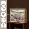 Hart - Stenen - Natuur - Keien - Zen - Kiezelstenen Light Box met batterij (Wandlamp) middel -USP_websiteoverzichtNL