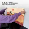 Heuvels - Palmbomen - Abstract Inductie beschemer met haakjes klein -ky-ophangen-nl