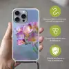 Bloemen - Paars - Overloop - Meeldraden Hoesje iPhone 16 Pro Max met koord klein -sfeer2_NL