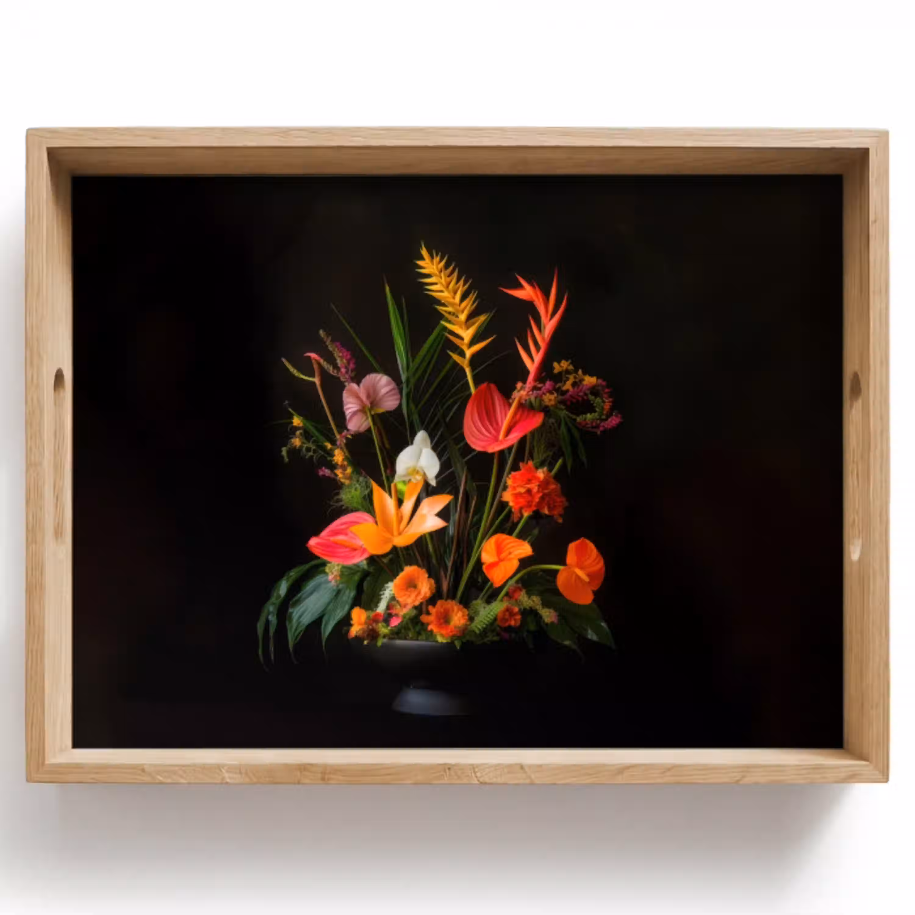 Schaal - Boeket - Bloemen Dienblad Rechthoek middel -z3d_shopping