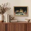 Stilleven met kazen - Kunstwerk - Oude meesters Light Box met kabel (Tafellamp) klein -sfeer2