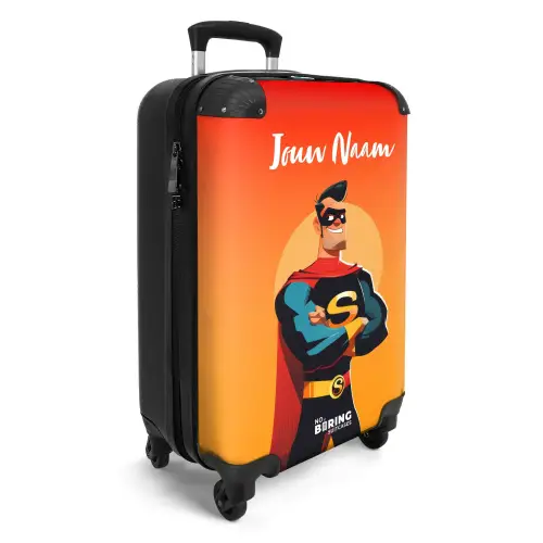 Sunny superhero NBS - Handbagage koffer - Kinderen Unisex middel -productfoto_3d