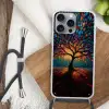 Mozaïek - Kleurrijk - Boom - Takken Hoesje iPhone 16 Pro Max met koord klein -sfeer4