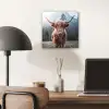 Schotse hooglander - Koe - Dieren - Berg - Natuur aluminium wit klein -sfeer5
