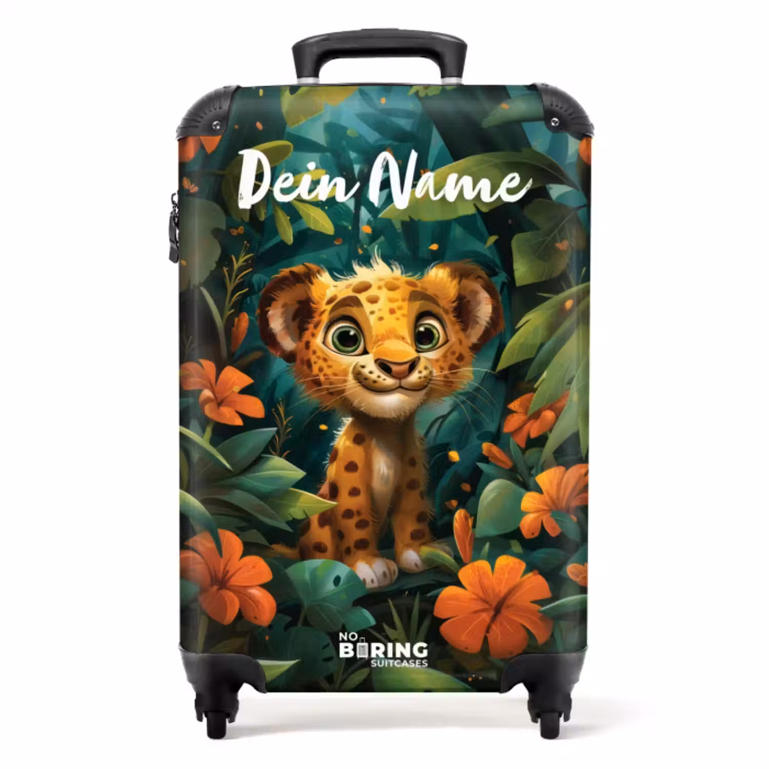 Koffer mit Name - Liam Leopard