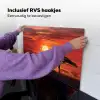 Savanne - Olifanten - Zonsondergang Inductie beschemer met haakjes klein -ky-ophangen-nl