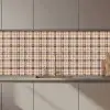 Plaid - Patroon - Beige - Zwart keuken achterwand 2 middel 871 zz_3dshopping
