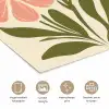 Minimalistisch - Bloemen - Bladeren - Roze poster papier middel -closeup_NL