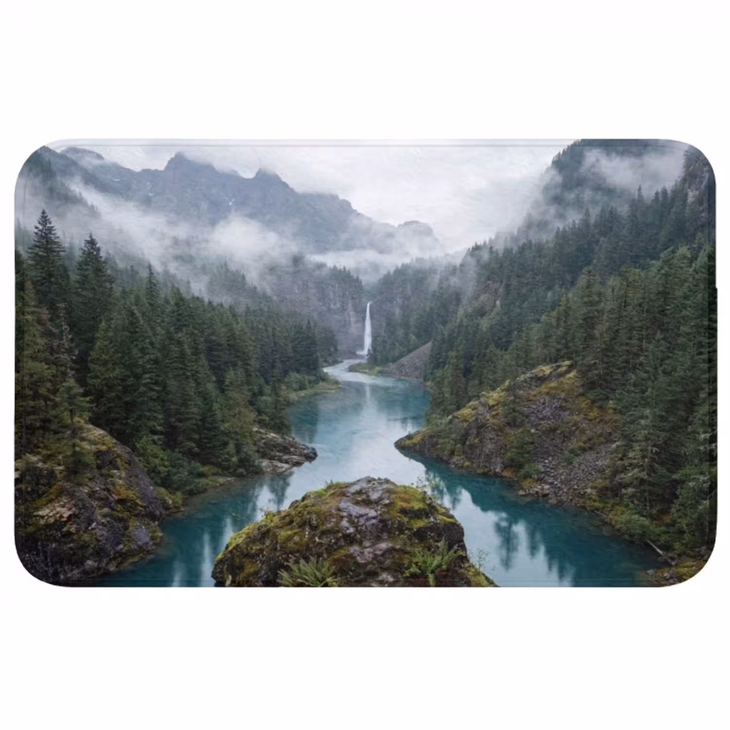 Waterval - Bomen - Bergen WCmat middel -3d