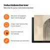 Boog -  Strepen - Minimalistisch - Zwart Inductie beschermer vinyl 3mm klein -zzzzzzz-td-ups
