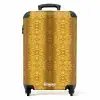 Gele slangenhuid met symmetrische schubstructuur NBS - Handbagage koffer - Volwassenen Unisex middel -productfoto_recht