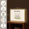 Voetbal - Goal - Gras - Beige Light Box met batterij (Wandlamp kind) middel -USP_websiteoverzichtNL