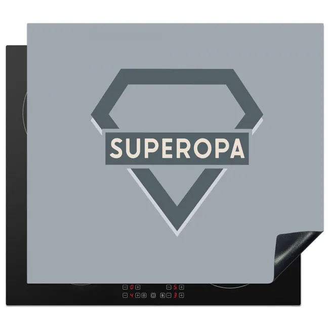 Inductie beschermer - Vaderdag - Kado man - Opa - Superopa - Quote - Spreuken