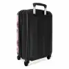 Retro discobal patroon roze NBS - Handbagage koffer - Kinderen Unisex middel -achterkant