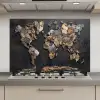 Wereldkaart - Stenen - Realistisch keuken achterwand spatscherm klein -3d_website