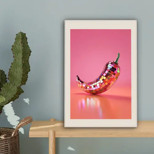 Disco - Peper - Roze canvas 2cm klein -sfeer4