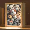 Poes - Kat - Design - Bruin - Grijs - Kids Light Box met kabel klein -zzz_3d_website