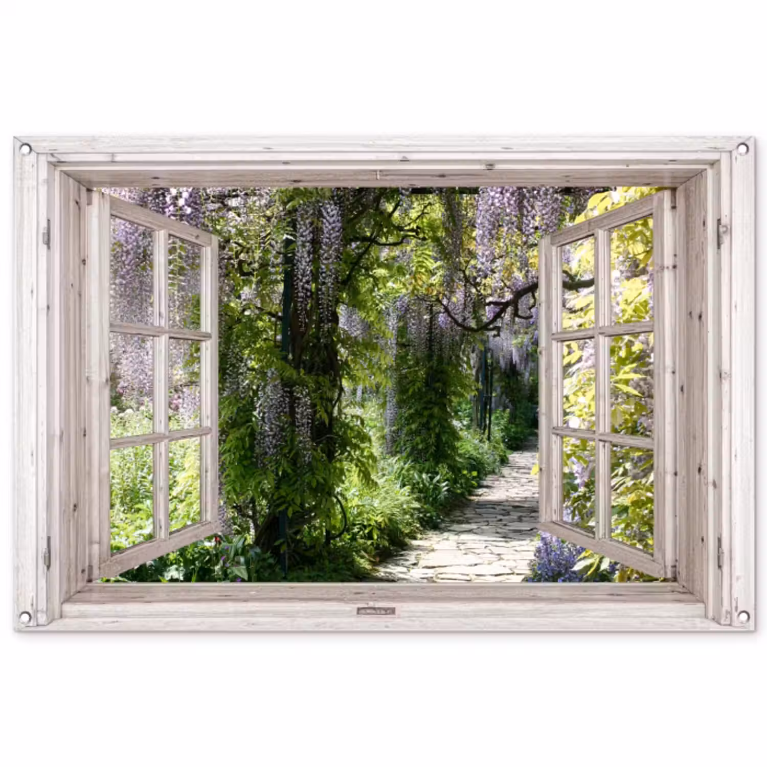 Garden Poster - View of Wisteria Garden