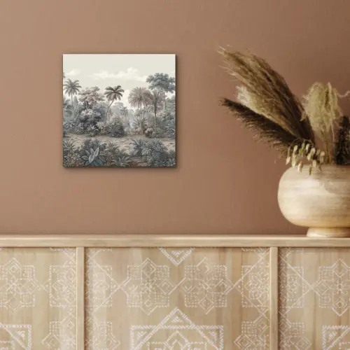Tropisch - Landschap - Illustratie aluminium wit klein -sfeer4