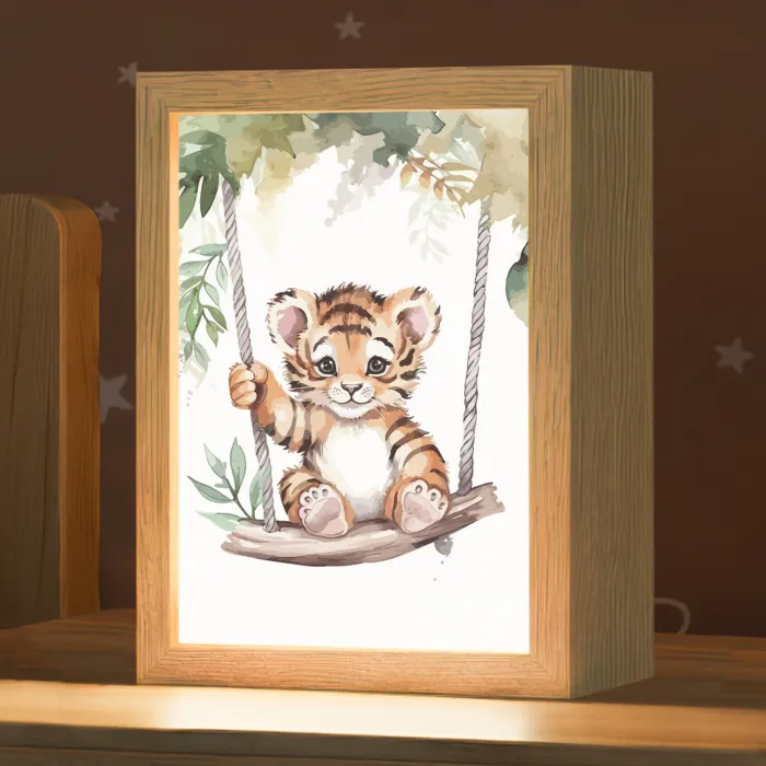 Tijger - Dier - Kinderen - Jungle Light Box met kabel klein -zzz_3d_website