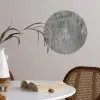 Roest - Beton - Patroon Wandcirkel behangsticker klein 186 -sfeer3