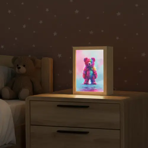 Beer - Kleurrijk - Dier Light Box met kabel klein -sfeer1_kind