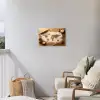 Hout - Wereldkaart - Bakken - Keuken Tuinposter op houten frame 2 cm dik klein -sfeer1