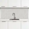 Klassiek - Visgraat - Grijs keuken achterwand 2 middel 871 -3d