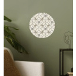 Antiek - Tegel - Beige Wandcirkel behangsticker klein 186 -sfeer2