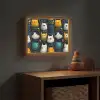Dieren - Ruimtepakken - Sterren Light Box met batterij (Wandlamp kind) middel -sfeer5_kind