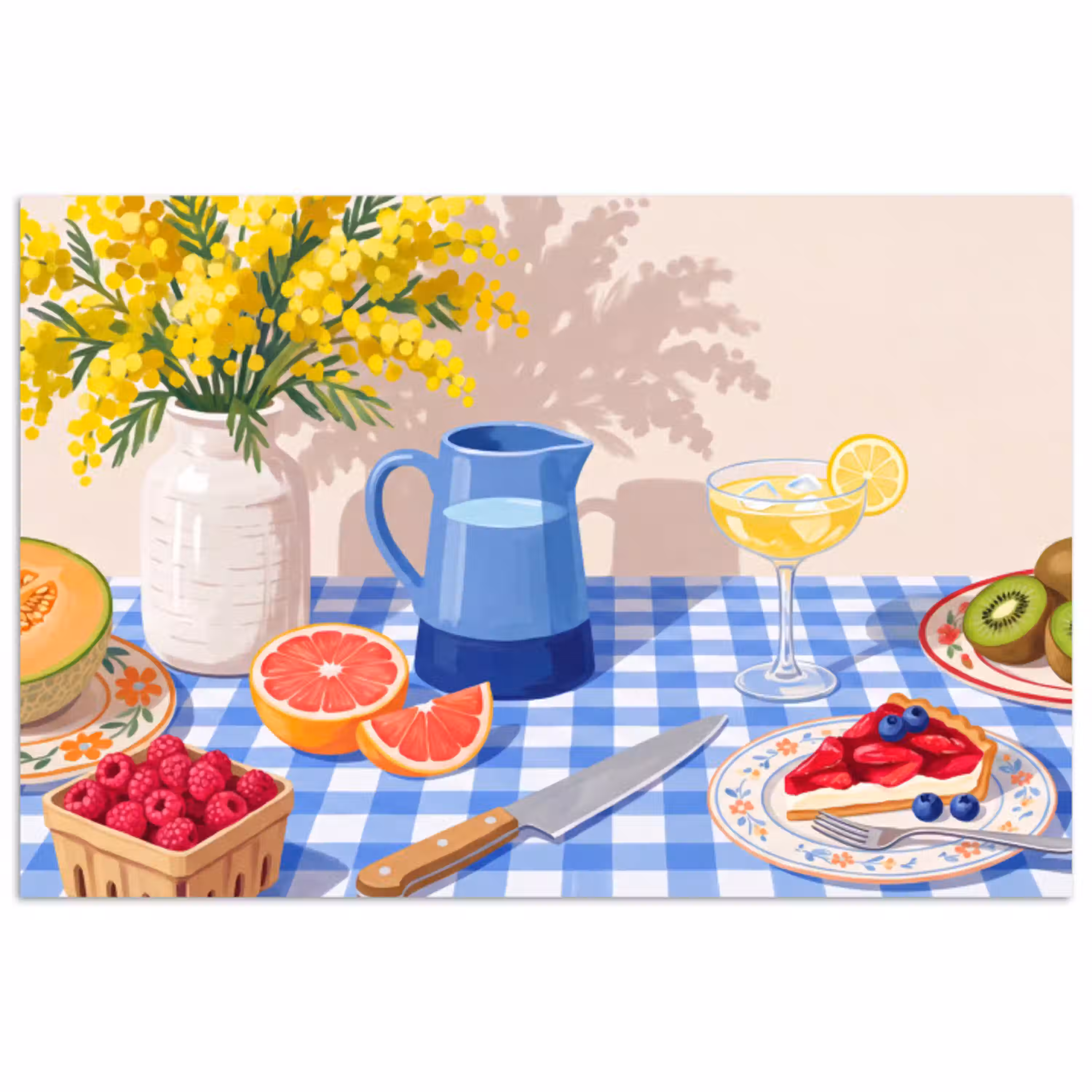 Eten - Fruit - Zomer poster papier klein -3d