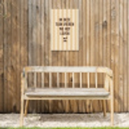 Tuin - Quote - Strepen - Zomer Tuinposter op houten frame 2 cm dik klein -sfeer4