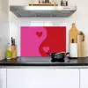 Minimalistisch - Rood - Roze - Hartjes Inductie beschemer met haakjes klein -sfeer2
