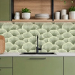 Waaier - Blad - Groen keuken achterwand 2 middel 871 -sfeer3