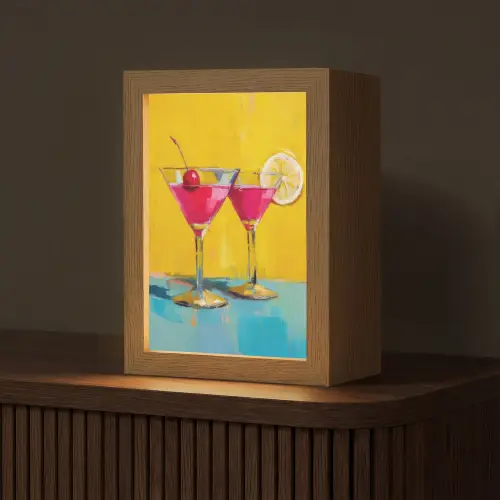 Glazen - Cocktail - Citroen - Kers Light Box met kabel (Tafellamp) klein -z3d_website