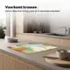Kunst - Abstract - Blauw - Wit Inductie beschermer vinyl 3mm middel -sfeer1