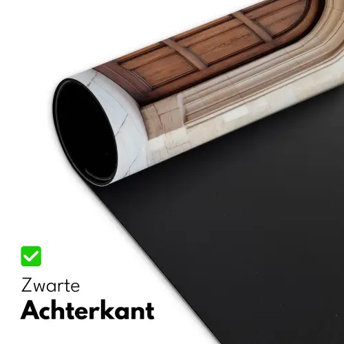 Houten - Deur - Lantaarn Muismat XXL klein -sfeer2