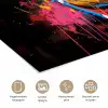 Graffiti - Tennis - Sport - Racket poster papier klein -closeup_NL