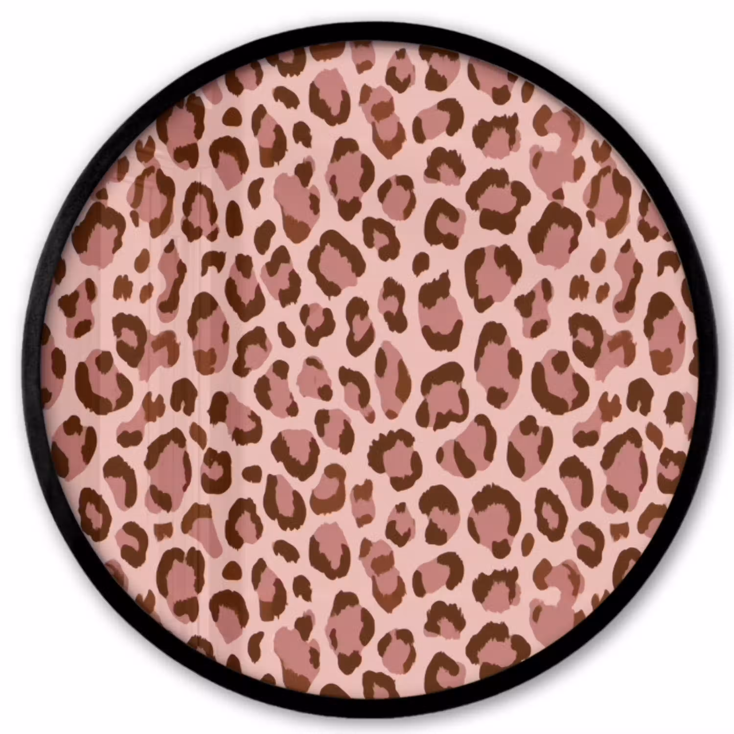 Luipaard - Patroon - Roze Fotolijst rond zonder passe partout klein 856 -3d