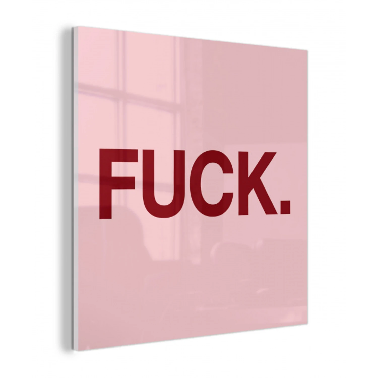 Statement - Krachtig - Roze plexiglas 5mm klein -z3d