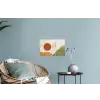 Zon - Abstract - Takken - Oranje Muursticker klein -plant